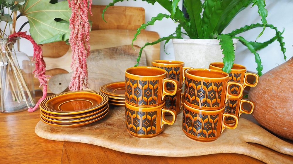 HORNSEA HEIRLOOM - CUPS & SAUCERS — Halcyon Daze Store